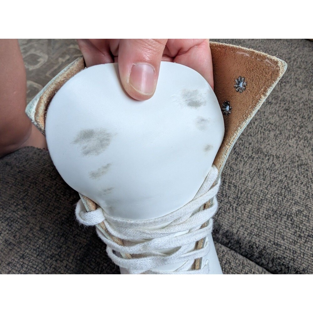 Riedell Figure Ice Skates White Women's Size 7 Lace Closure Winter Sports - Picture 10 of 11